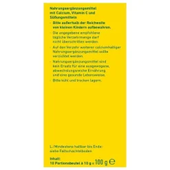 Sale Wepa heiße Zitrone + Vitamin C + Calcium zuckerfrei Pulver, 10X10 g