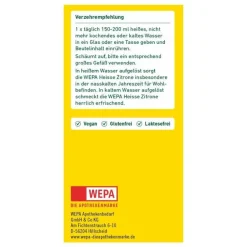 Sale Wepa heiße Zitrone + Vitamin C + Calcium zuckerfrei Pulver, 10X10 g