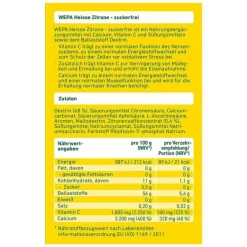 Sale Wepa heiße Zitrone + Vitamin C + Calcium zuckerfrei Pulver, 10X10 g
