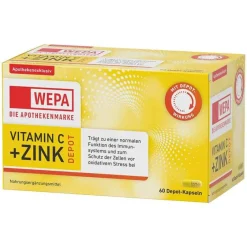 Vitamin C + Zink Kapseln, 60 St Vitamin C (Ascorbinsäure)