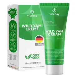 Clearance Vitabay Wild Yams Creme mit 64% Diosgenin Gesicht + Körper, 100 ml