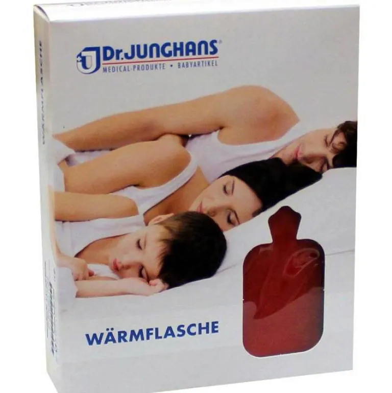 Online Wärmflasche mit Bezug rot, 1.5 l Wärmflasche