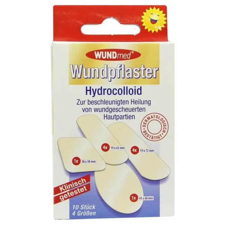 Sale Wundpflaster Hydrocolloid 4 Größen, 10 St Pflastersortimente