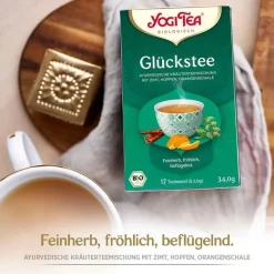 Outlet Yogi Tea Glückstee Bio, 17X1.8 g