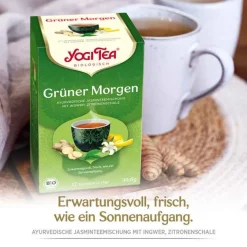 Hot Yogi Tea Grüner Morgen Bio, 17X1.8 g