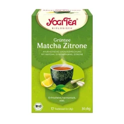 Outlet Grüntee Matcha Zitrone Filterbeutel, 17X1.8 g Yogi Tee|Grüner Tee