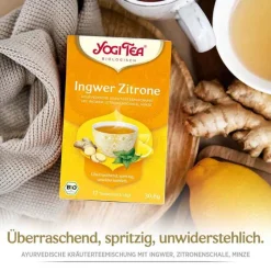 Outlet Yogi Tea Ingwer Zitrone Bio, 17X1.8 g