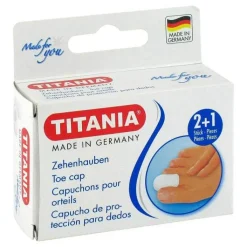 Zehenhauben 2 klein und 1 groß Titania, 3 St