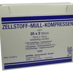 Hot Zellstoff Mullkompressen 10c, 25X2 St Sterile Kompressen