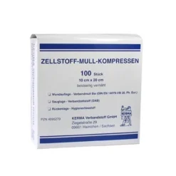 Zellstoff Mullkompressen 10c, 100 St