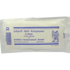 Best Zellstoff Mullkompressen 10c, 10 St Sterile Kompressen