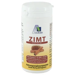 Avitale Zimt Kapseln 500 mg + Vitami, 60 St