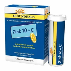 Best Wörwag Pharma Zink 10 + C Brausetabletten, 20 St
