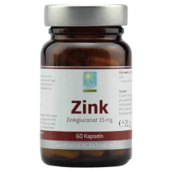 Hot Zink 15 mg Gluconat Kapseln, 60 St Zink