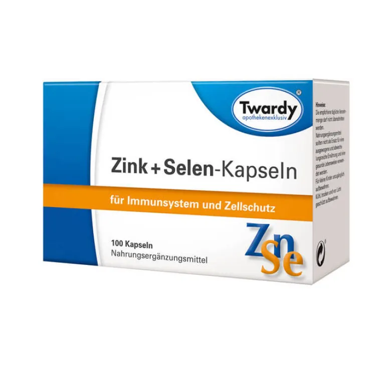 Online Twardy Zink + Selen Kapseln, 100 St