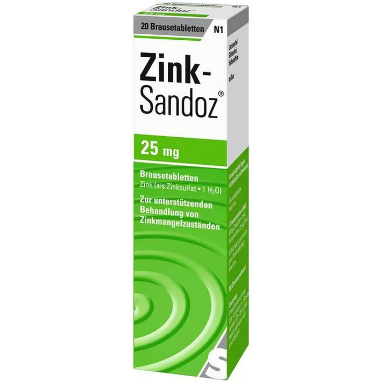 New Hexal Zink Sandoz Brausetabletten, 20 St