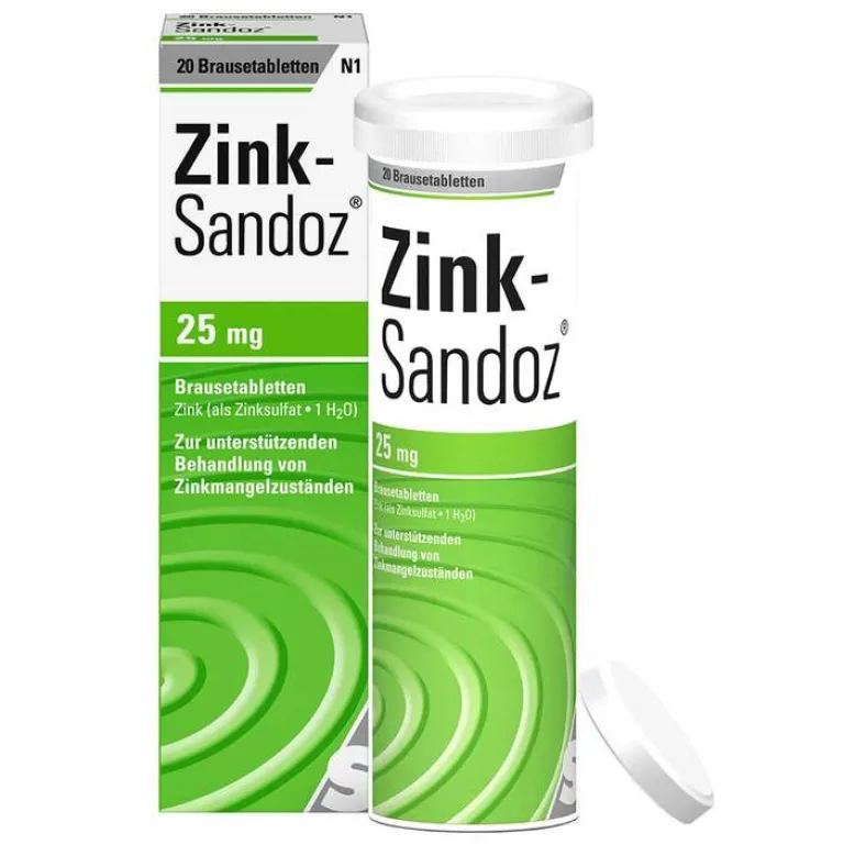 New Hexal Zink Sandoz Brausetabletten, 20 St