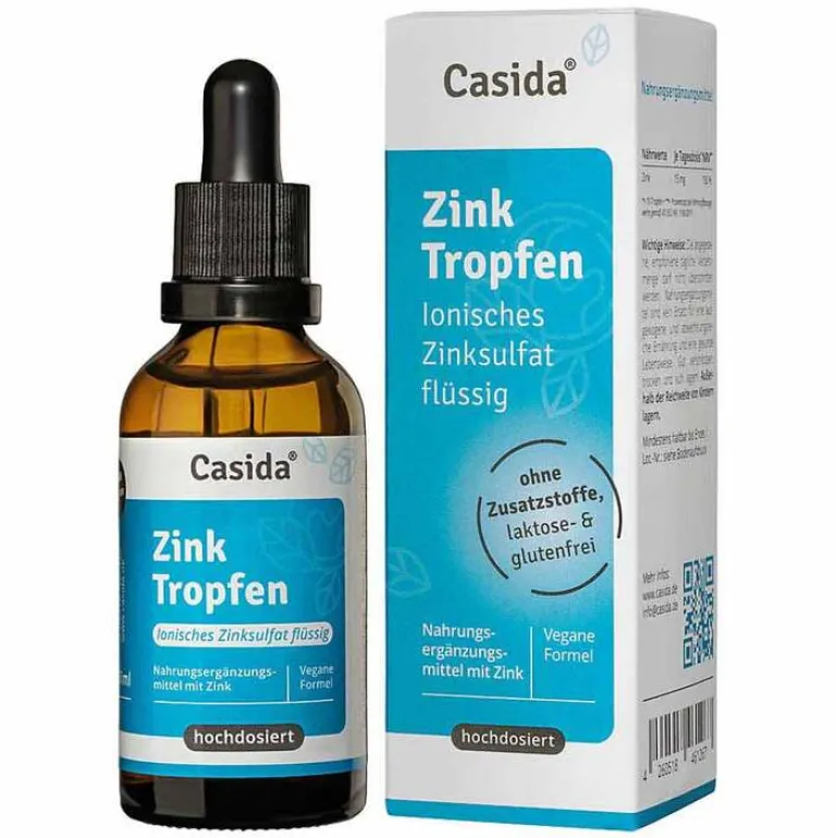 Zink Tropfen ionisches Zinksulfat flüssig, 50 ml Zink