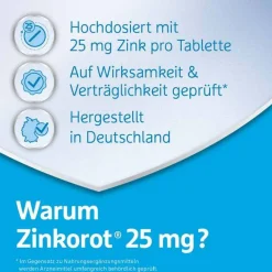 Best ® 25 mg hochdosierte Zink Tabletten, 100 St Zink