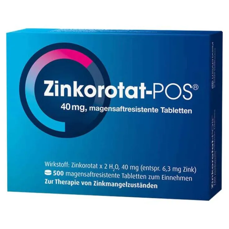 Zinkorotat-POS magensaftresistente Tabletten, 500 St